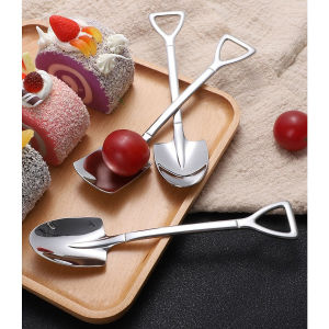 Muỗng xẻng thìa xẻng làm từ thép không gỉ 304 dùng trong pha chế ăn tráng miệng thiết kế sáng tạo dùng trang trí