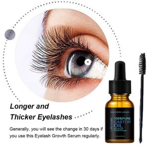 10ml Pure Castor Oil Eyelashes Growth Serum 7Day Eyelash Enhancer Longer Fuller Thicker Lashes and Eyebrows Eyelash Growth Serum Eyebrow Growth Liquid