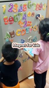 Babymommy👶🏻 Mideer Kids Learning Magnet Alphabet / Fruit Number Early Educational Toys Spelling Game Magnetic Game