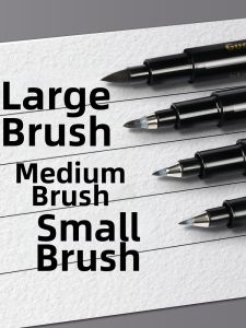 Calligraphy Brush Pen Soft Tip Art &amp Writing Suitable for Small Medium Large Script Signatures Calligraphic Training