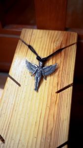 Pewterland Pendant 3D Hell Fangs Kalung Tengkorak Pria dan Wanita