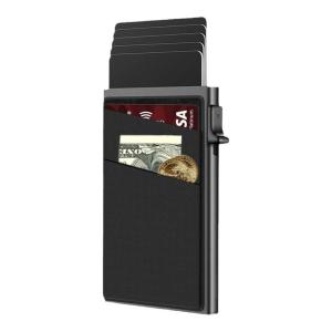 MLZH | RFID Theft-Proof Side-Push Pop-Up Aluminum Wallet