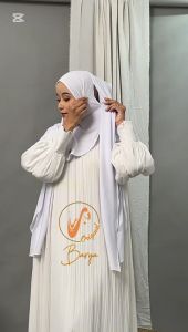 hijab jersey pashmina inner oval bahan premium 2in1 PASMINA JERSI PLUS CIPUT