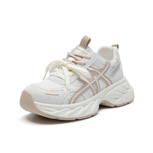 DUSTO | Casual Round Toe Breathable Double Laces Thick Sole Athletic Shoes