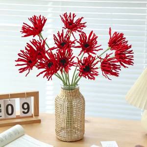 Artificial Flowers Chrysanthemum High Quality Festival Home Room Table Decoration Vase Wedding Arch Outdoor Garden Yard Diy Gift