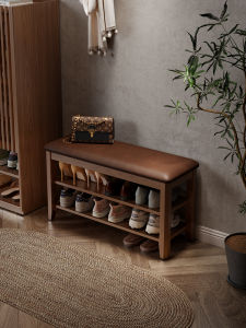 DONGMU | Entrance Wooden Shoe Rack and Seat Bench