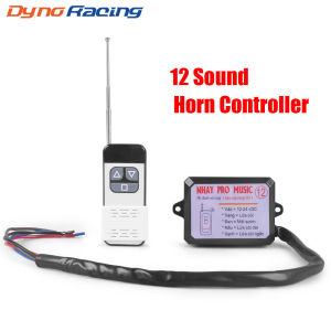 12V-24V 8/12 Sound Musical Electronic Horn Controller with Remote Control 3+ Pro Music Horn for Car Truck Marine Boat