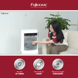Máy làm mát không khí hơi nước Fujihome AC-25 bình nước lớn 25L quạt điều hoà không khí 3 tốc độ gió điều khiển từ xa