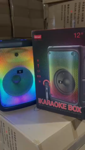Bts.Shop KTS-2185 dual 8inch Outdoor Bluetooth Karaoke Breathtaking lights Speaker for Home Use with mic