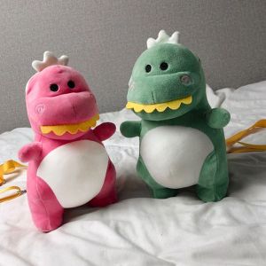 FUDESHE น่ารักน่ารักๆ ตุ๊กตาผ้านุ่ม กระเป๋าตุ๊กตาของเล่น กระเป๋าเป้ไดโนเสาร์ ตุ๊กตาไดโนเสาร์ไดโนเสาร์ กระเป๋าแมสเซนเจอร์ กระเป๋าเป้สะพายหลังของเล่นไดโนเสาร์