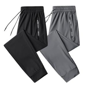 Summer Lightweight Mens Sport Pants Loose Casual Pants