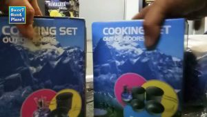 DS-101 Portable Outdoor Camping Cooking Set Anodized Picnic Boiler Cookware Combination Accessories