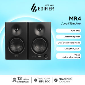 Bộ loa kiểm âm EDIFIER MR4/MR3/MR5 | Âm thanh chân thực | Vỏ gỗ chống dội âm | Tweeter vòm 1 inch | Bảo hành 15 Tháng