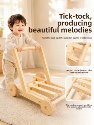 Intelligent Solid Wood Baby Walker