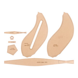 1Set Lantern-Shaped/Petal-Shaped Wallets/Bags - Kraft Paper Template DIY Leather Handmade Crafts-Sewing Template with Holes