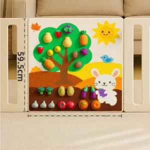 WEINIMEI | Montessori Educational Fruit Cutting Activity Board Toy