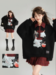 KEIKO | Áo Thun cổ Polo phong cách Vintage Mỹ màu Đen