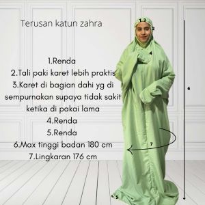 Mukena Terusan Dewasa Katun Zahra: Mukena Berkualitas Tinggi & Nyaman