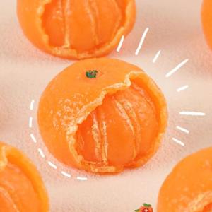 Soft Orange Anti-Stress Ball Simulated Fruit Stress Relief Toy Slow Rebound Decompression Pinch Toy for Office Relax