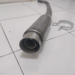Knalpot Racing Kolong full Polos Anti penyok Bahan tebal Tinggal Pasang