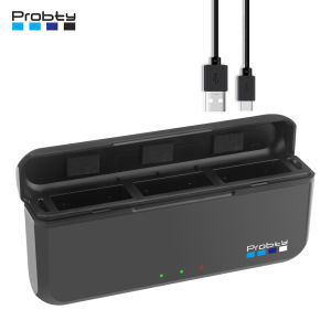 Probty Pocket Charger For GoPro Hero 13 TF Card Storage 3 Slots Battery Fast Charging Box for GoPro Hero 13 Battery Charger