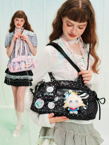LOLA DESIGN | Japanese Sweet Cool Angel Chase Boston Style Oversized Shoulder Tote Bag