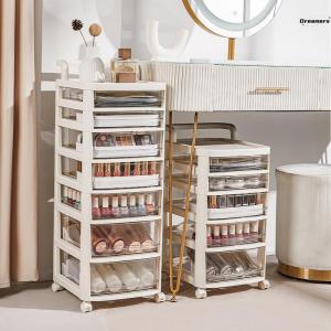 Trolley Storage Cabinet Cosmetics Lipstick Skin Care Products Storage Rack Drawer Type Movable Floor For Home Anti-Manufacturer