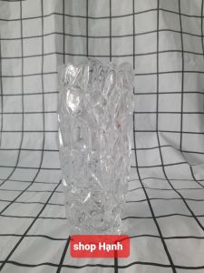 Bình hoa thủy tinh cao 18 cm_có 2 màu