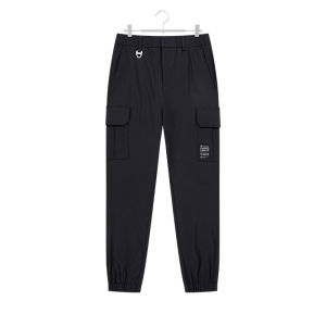 Elastic Summer Workwear Tapered Mens Trousers