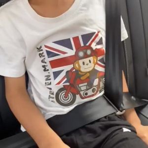 Child Car Safety Seat Belt Adjuster Anti-Neck Seat Belt Positioner Stopper Shoulder Guard Buckle Kids Safety