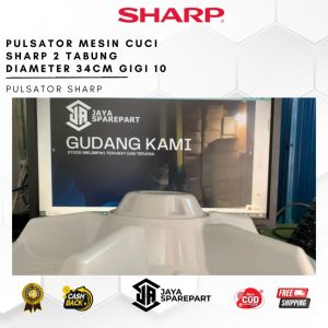 ES-t95CL | Pulsator Mesin Cuci SHARP ES-t95CL 2 Tabung Diameter 34cm gigi 10