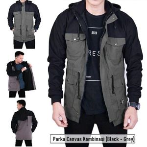 jaket parka jumbo ukuran M.L.XL.XXL.3XL.4XL bahan canvas tr premium casual pria