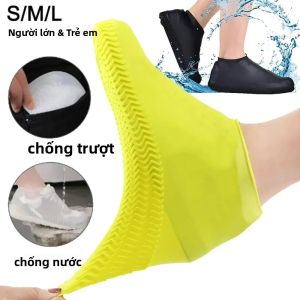 Bao Giày Đi Mưa Chống Thấm Nước Cho Người Lớn Và Trẻ Em Có Thể Tái Sử Dụng Chống Trượt Chống Mài Mòn Co Giãn Dùng Cho Ngoài Trời Di Động