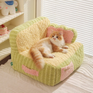 MIAOXIAOYUAN | Thickened Warmth Half-Enclosed Removable Washable Pet Sofa Bed