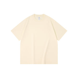 Heavyweight Pure Cotton Short Sleeve T-Shirt Mens round Neck Dark Grey Half Sleeve T-Shirt Standard Fit Youth Popular Summer Wear