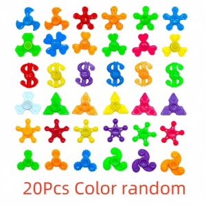 5/20Pcs Mini FigetS Hand Spinner For Children Anti Stress Focus Gyro Finger Gyroscope Funny Leaf Toys Kids Gift Fingertips Toy