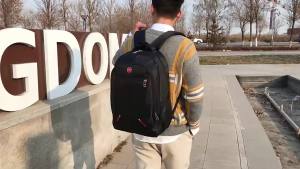Large-capacity Student School Bag Casual Solid Color Backpack Material Oxford Men New Backpack Multi-functional  Simple Bag