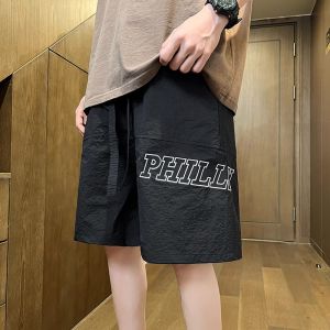 Quần Short Thể Thao Mùa Hè Ice Silk Nhanh Khô Quần Năm Mảnh Mỏng Thoáng Khí Cho Bé Trai Quần Dài Thường Ngày Cho Thanh Thiếu Niên