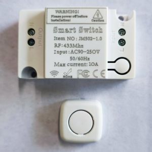 AC Remote Control Switch Wireless Remote Control Lights Panel Controller Wiring Free 220V For Home Mini Notepaper