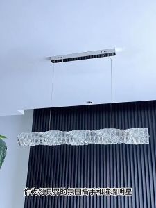 【STAR】Chandelier for dining Bar counter light kitchen droplights ceiling lights chrome hanging lamp