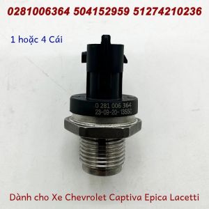 Cảm Biến Áp Suất Đường Ray Nhiên Liệu Bosch Cho Chevrolet Captiva Epica Lacetti Kim Loại Chất Lượng Cao Thay Thế Trực Tiếp 0281006364