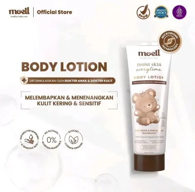Moell Moist Skin Everytime / Body Lotion Anak 185 Gram