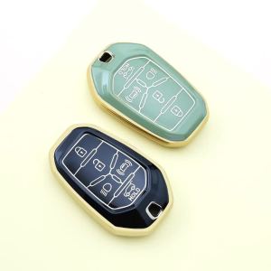 5 Button TPU Car Remote Key Case Cover Shell Fob For Ssangyong Rexton Y400 Y450 G4 2021 2022 Keyless Protector Holder