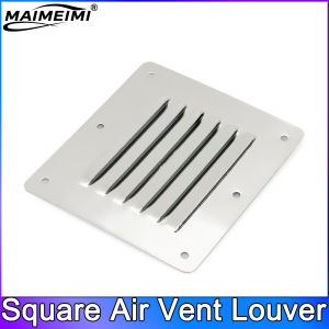 Marine Hardware 316 Stainless Steel Boat Marine Square Air Vent Louver Vent Grille Ventilation Louvered Ventilator Grill Cover