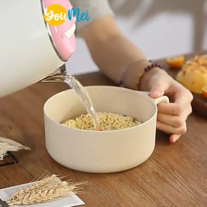 4 pcs set Mangkok Bubur / Sop Makan Anak Free Sendok / Garpu / Sumpit FREE BPA - 1204