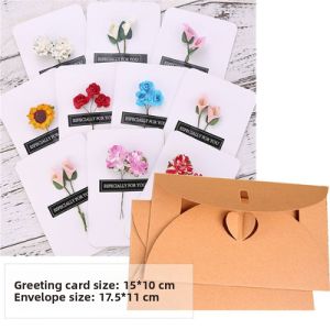 Handmade Dry Flower Greeting Card