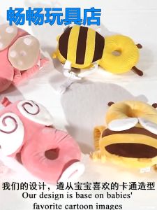 Cute Baby Head Protection Pillows For The Restraint Pad Attachment Pillow Toddler Baby Head Protector Safety Pad Cushion Back Prevent Injured Cartoon Security Pillows Breathable Anti-drop Pillow