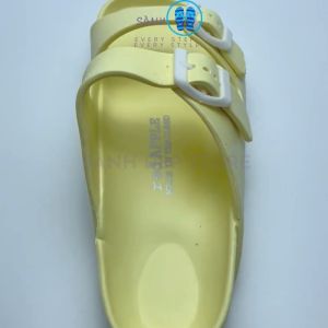 Dép nữ quai ngang Thái Lan làm từ cao su nguyên khối đế dày êm ái có mắc gài rất bám chân size 36 đến 39