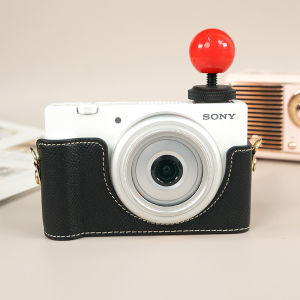 Sony ZV1 Camera Case Magnetic Attraction Version Leather Shell Protective Cover with Base Hole Opening Design Special for Sony ZV1 II