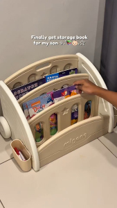 Babymommy👶Baby 3in1 Bookshelf Storage Rack Rak Buku Penyimpanan Mainan Kanak-Kanak Multifunctional Kids Storage 儿童书架储物架